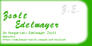 zsolt edelmayer business card